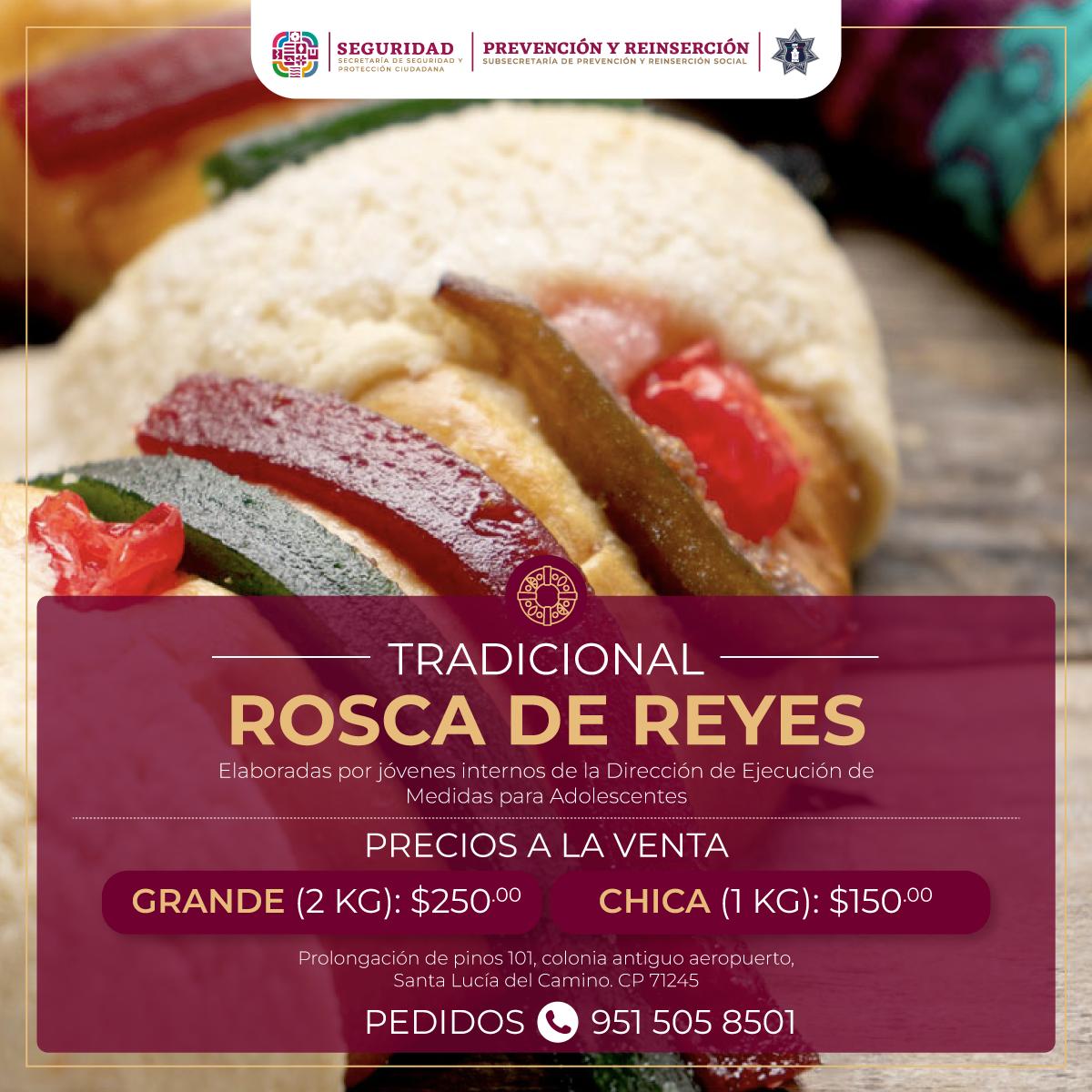 Jóvenes del DEMA inician venta de la tradicional Rosca de Reyes