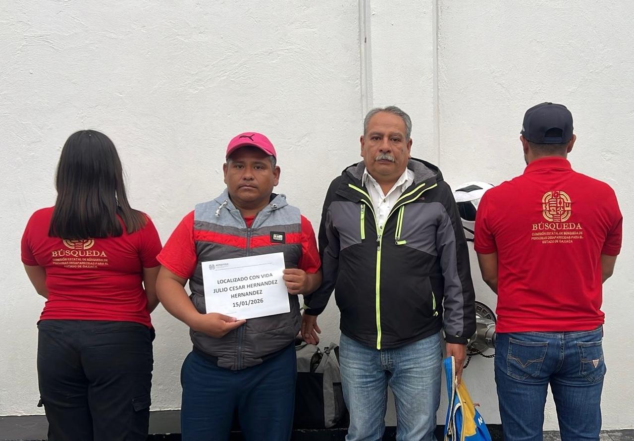 Localiza CLB Oaxaca a persona desaparecida y concreta su reintegración familiar