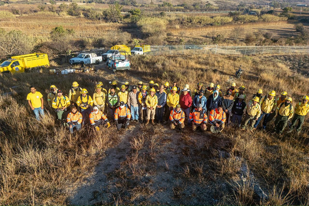 Refuerza Coesfo prevención de incendios en Santa María Atzompa