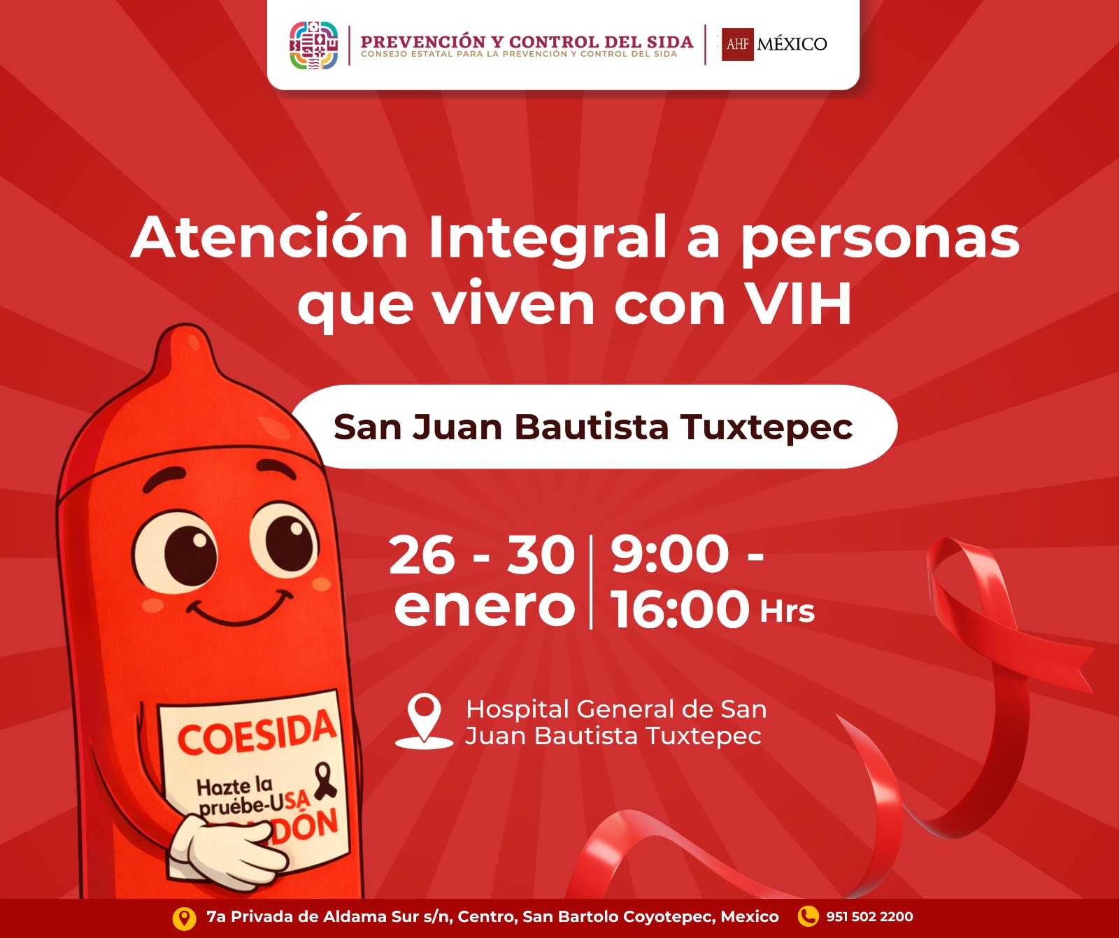 Acerca Coesida atención integral a personas con VIH en la Cuenca del Papaloapan