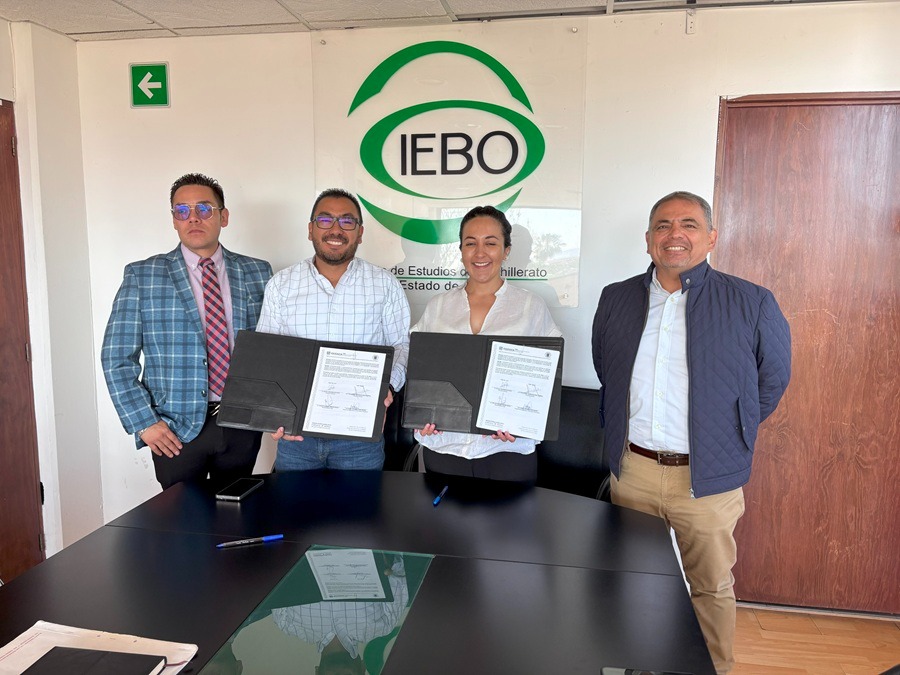 Convienen IEBO y Centro Universitario Tlacaélel colaboración educativa para juventudes de Oaxaca
