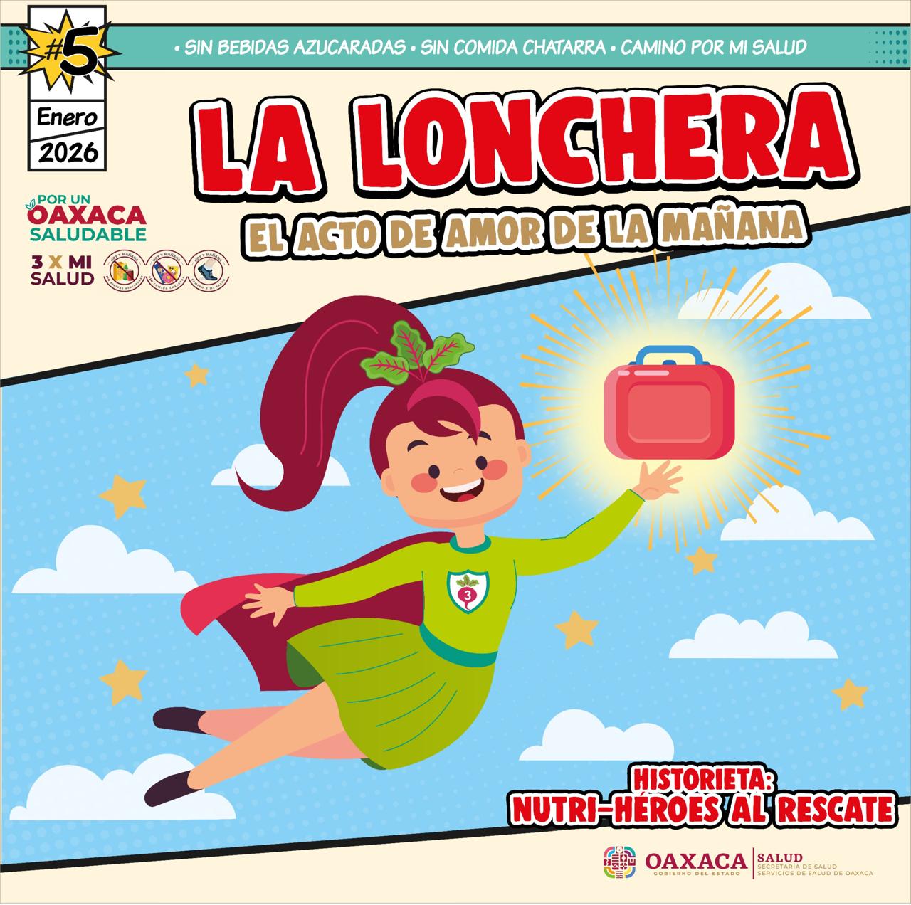 Presenta SSO historieta “Nutri-Héroes al Rescate” para promover hábitos saludables en la niñez