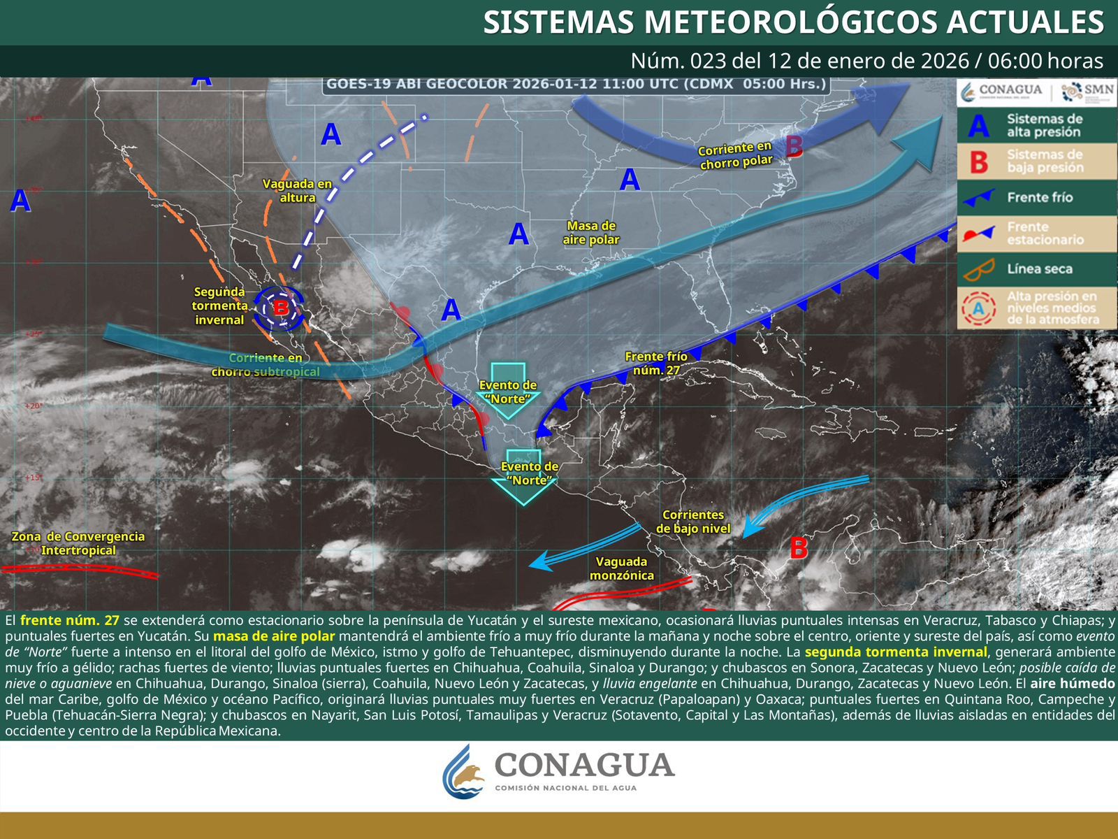 Persistirán lluvias fuertes, ambiente gélido y vientos intensos en Oaxaca por frente frío 27