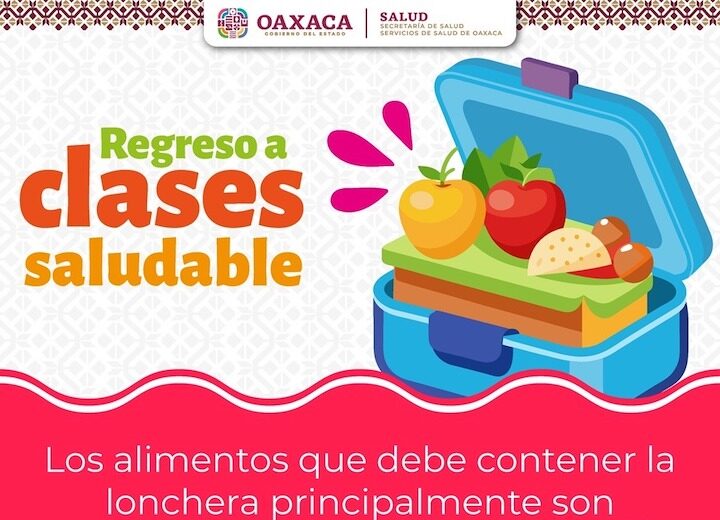 Recomienda SSO lunch saludable para niñas y niños ante el regreso a clases