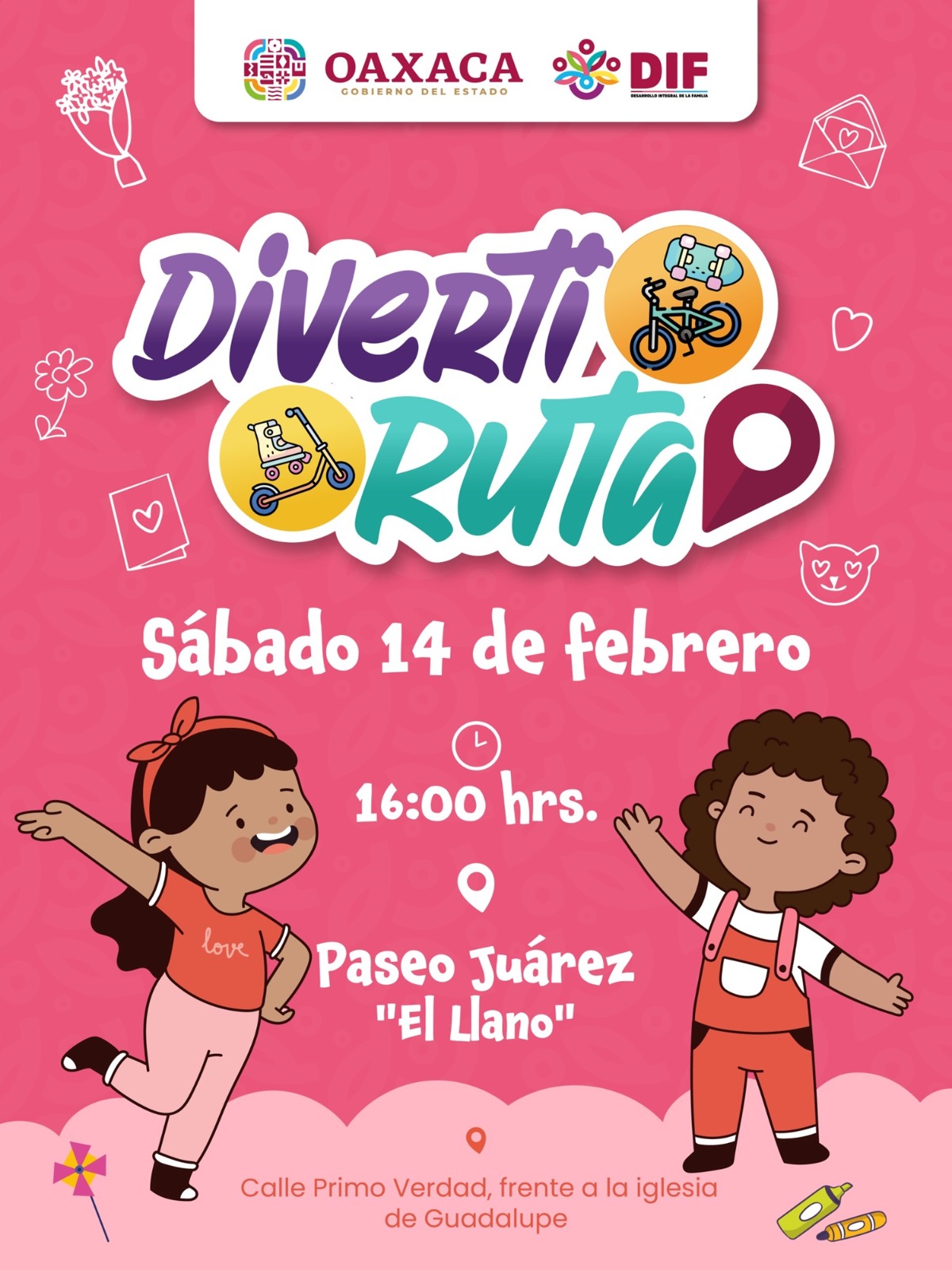 Amor y amistad llegarán este sábado para la edición 47 de la Diverti Ruta: DIF Oaxaca