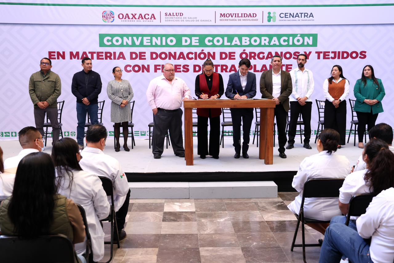 Fortalece Gobierno de Oaxaca cultura de la donación de órganos