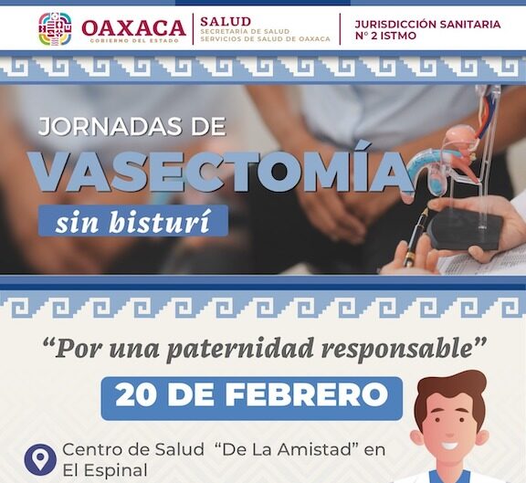 Anuncia SSO primera Jornada de Vasectomía sin Bisturí en El Espinal