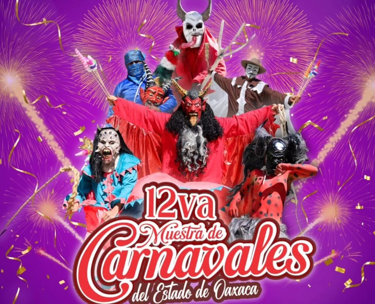 Invita Seculta a la 12° Muestra de Carnavales del Estado de Oaxaca