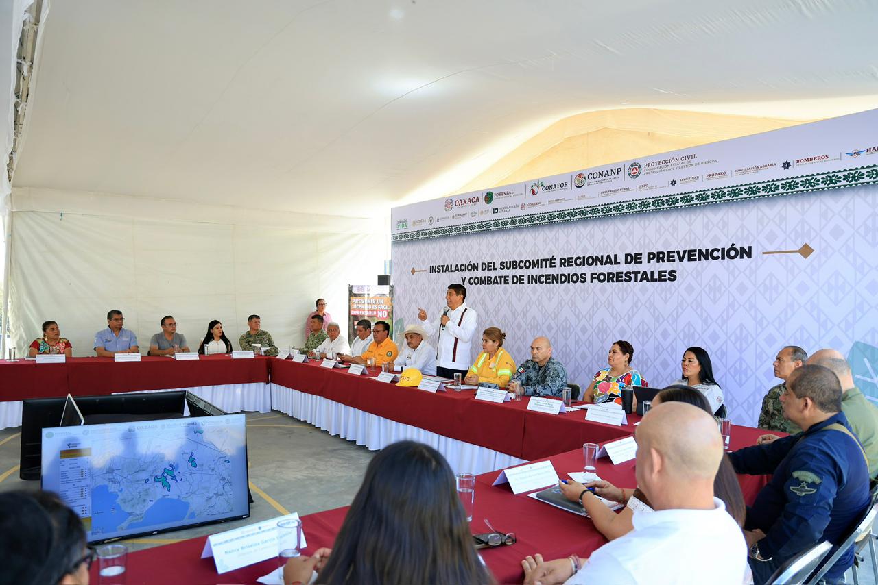 Prepara Salomón Jara con anticipación acciones para prevenir y combatir incendios forestales en la Costa