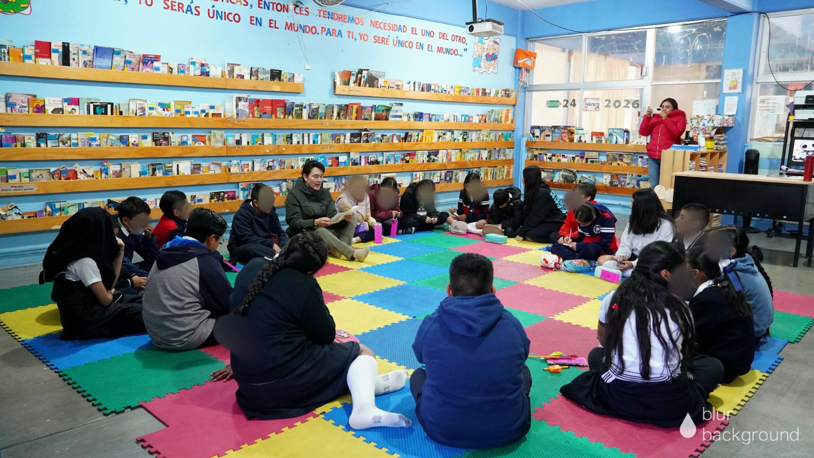 Comparte Secretario de Salud gusto por la lectura con niñez de la Primaria Enrique C. Rébsamen