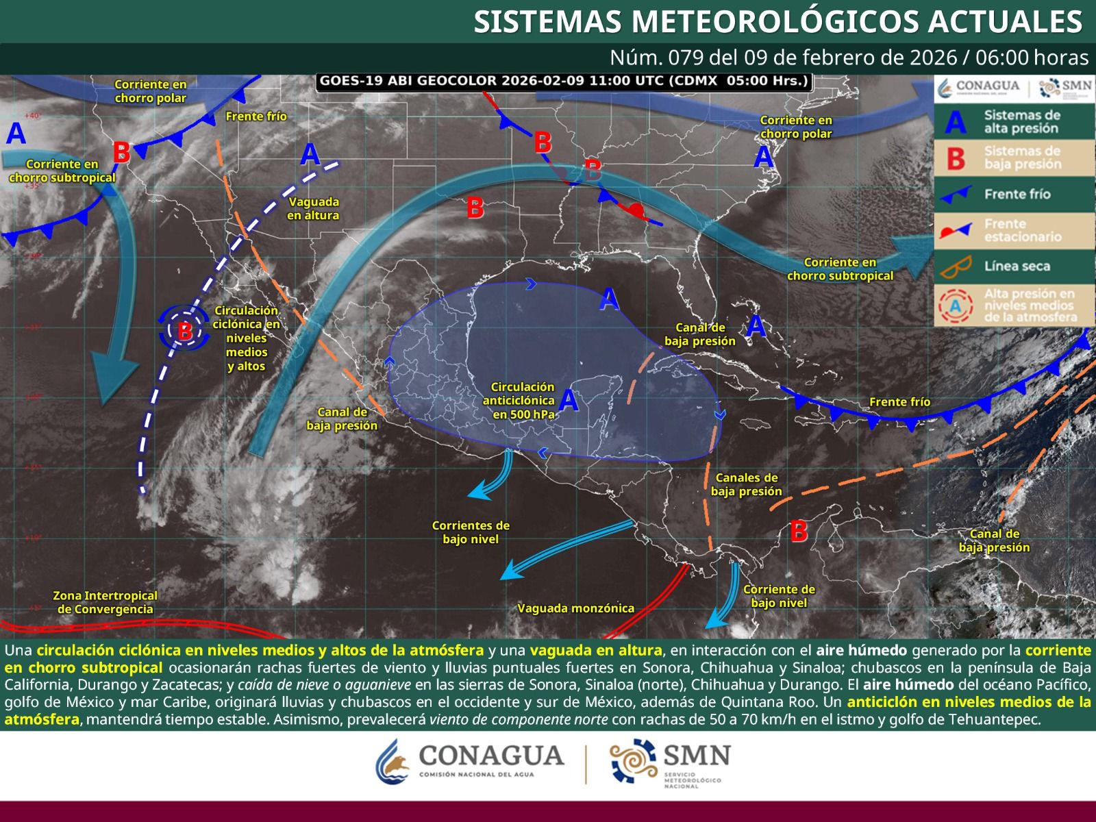 Este lunes se pronostica tiempo estable con cielo despejado, intensa radiación solar y baja probabilidad de lluvias en Oaxaca