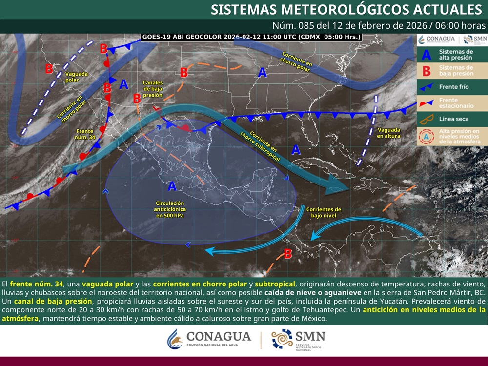 Prevalecerán condiciones estables con cielo despejado, ambiente seco y aumento de calor en gran parte de Oaxaca: Protección Civil