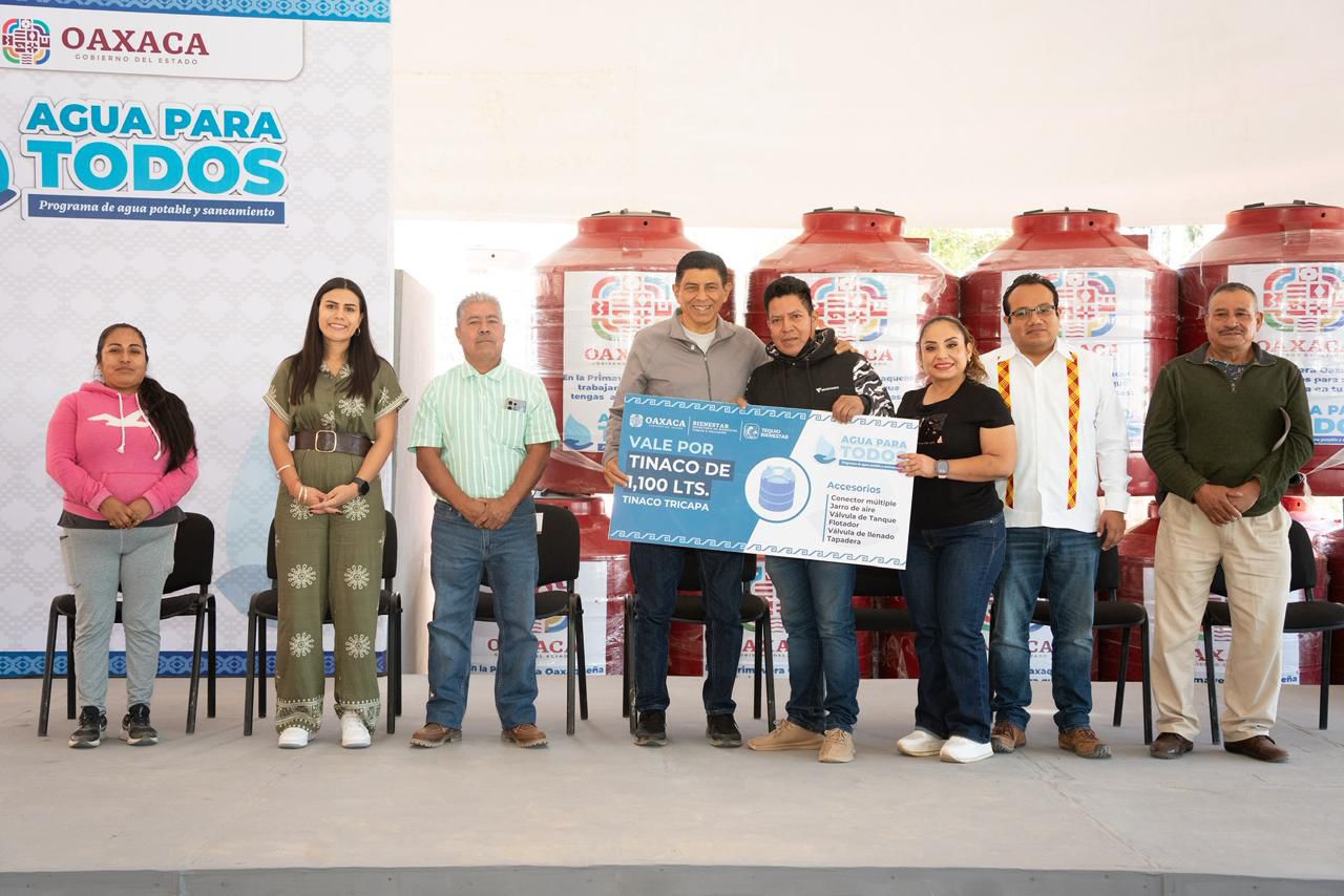 Garantiza Salomón Jara acceso al agua en agencias de Oaxaca de Juárez