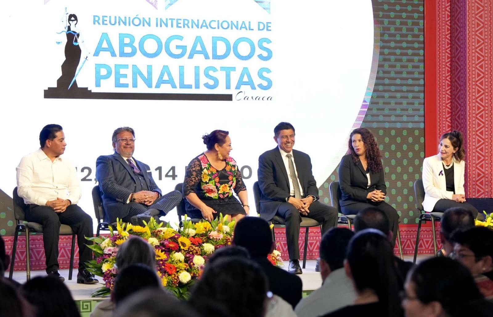 Inaugura Salomón Jara la XX Reunión Internacional de Abogados Penalistas en Oaxaca