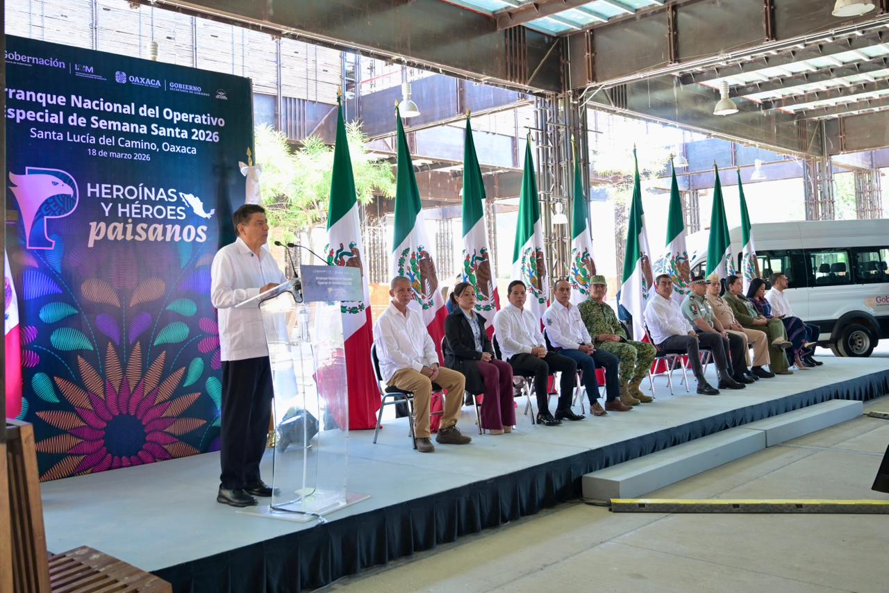 Encabeza Salomón Jara banderazo de Operativo de atención a migrantes durante Semana Santa