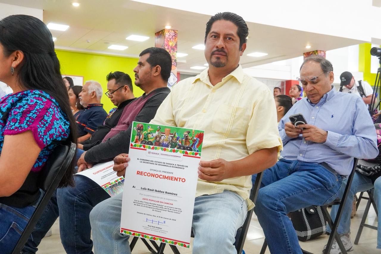 Impulsa Gobierno del Estado talento artesanal con exposición en el Aeropuerto Internacional de Oaxaca