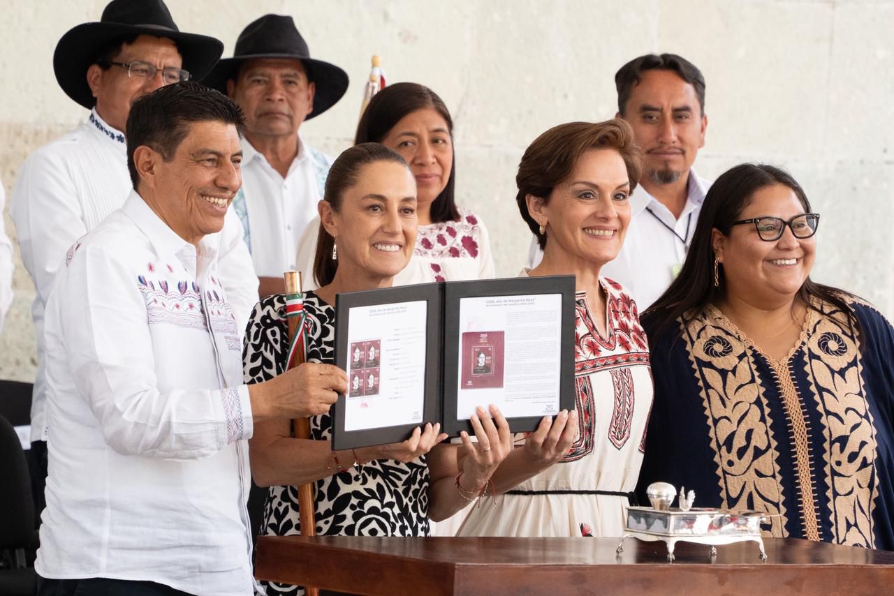 Encabezan Claudia Sheinbaum y Salomón Jara 220 aniversario del Natalicio de Benito Juárez