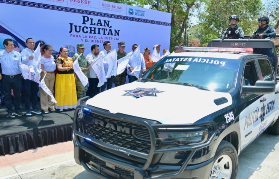 Avanza el “Plan Juchitán por la paz, la justicia y el bienestar” con nuevas unidades de seguridad