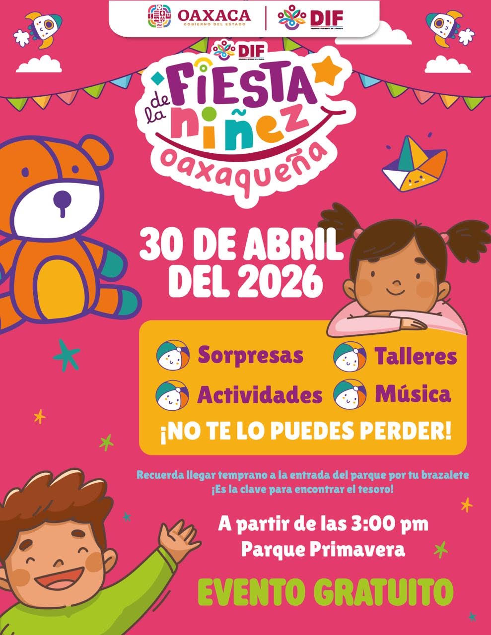 Fortalece DIF Oaxaca acciones de inclusión en la Fiesta de la Niñez
