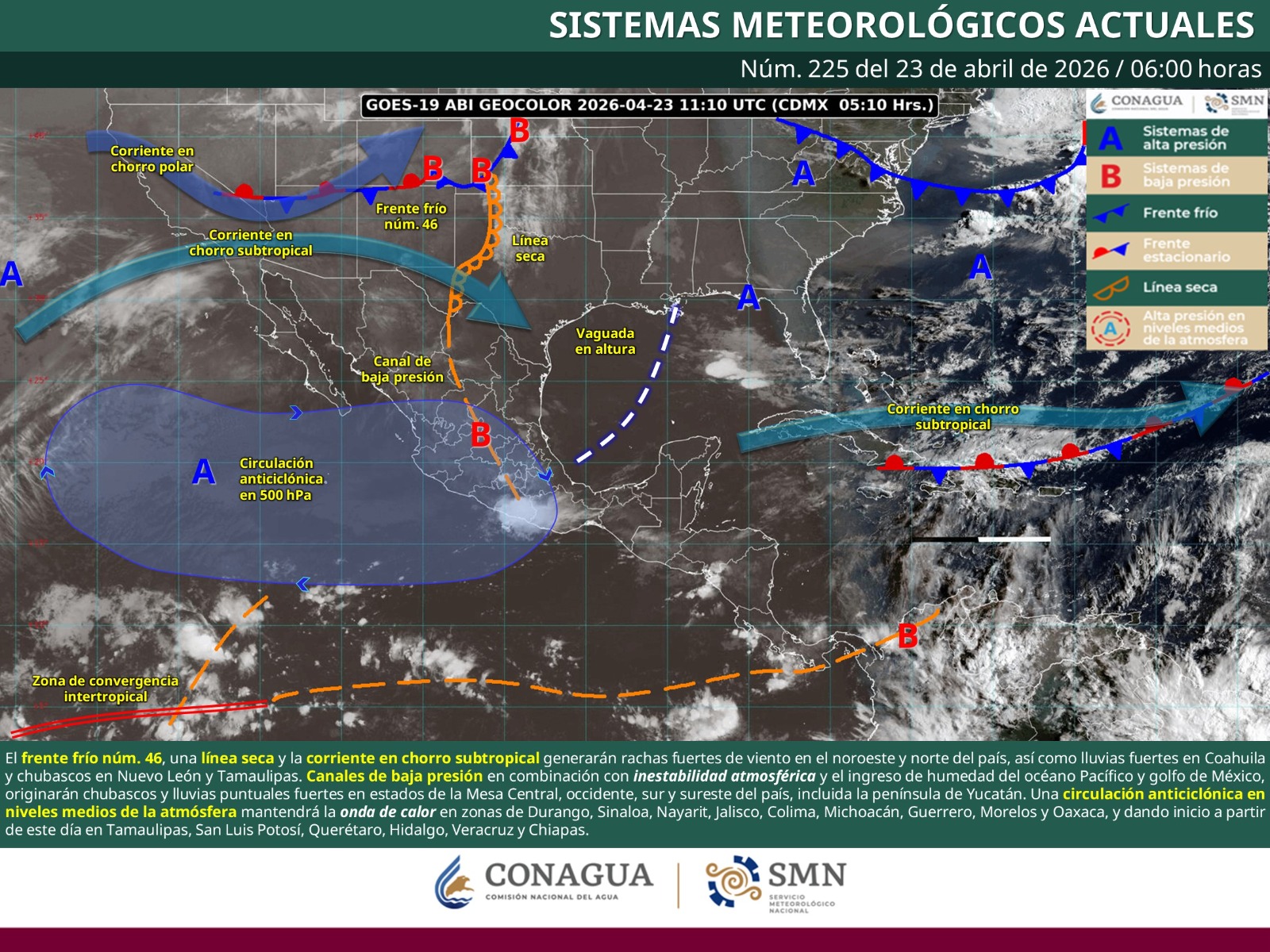 Se esperan lluvias ligeras acompañadas de tormentas eléctricas y rachas de viento en diferentes regiones de Oaxaca