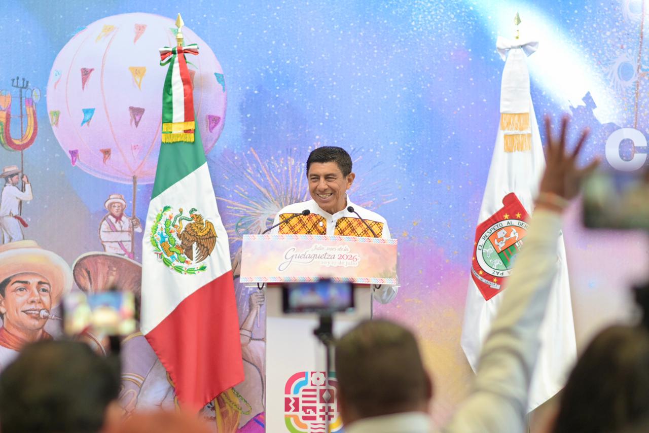 Gobierno de Oaxaca presenta la cartelera oficial de “Julio, mes de la Guelaguetza 2026”