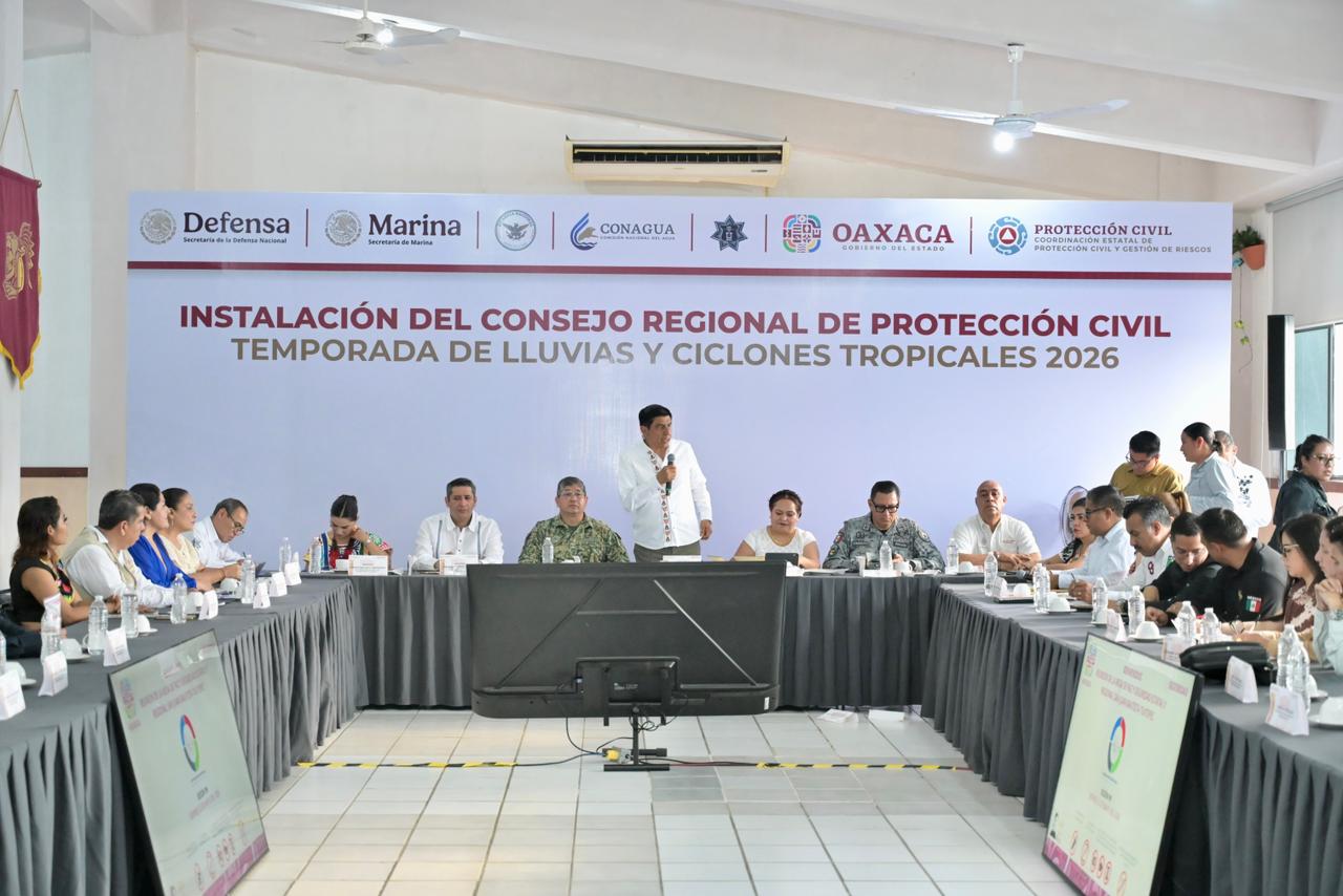 Para prevenir riesgos y cuidar a la ciudadanía, instala Gobierno del Estado Consejo Regional de Protección Civil en Loma Bonita