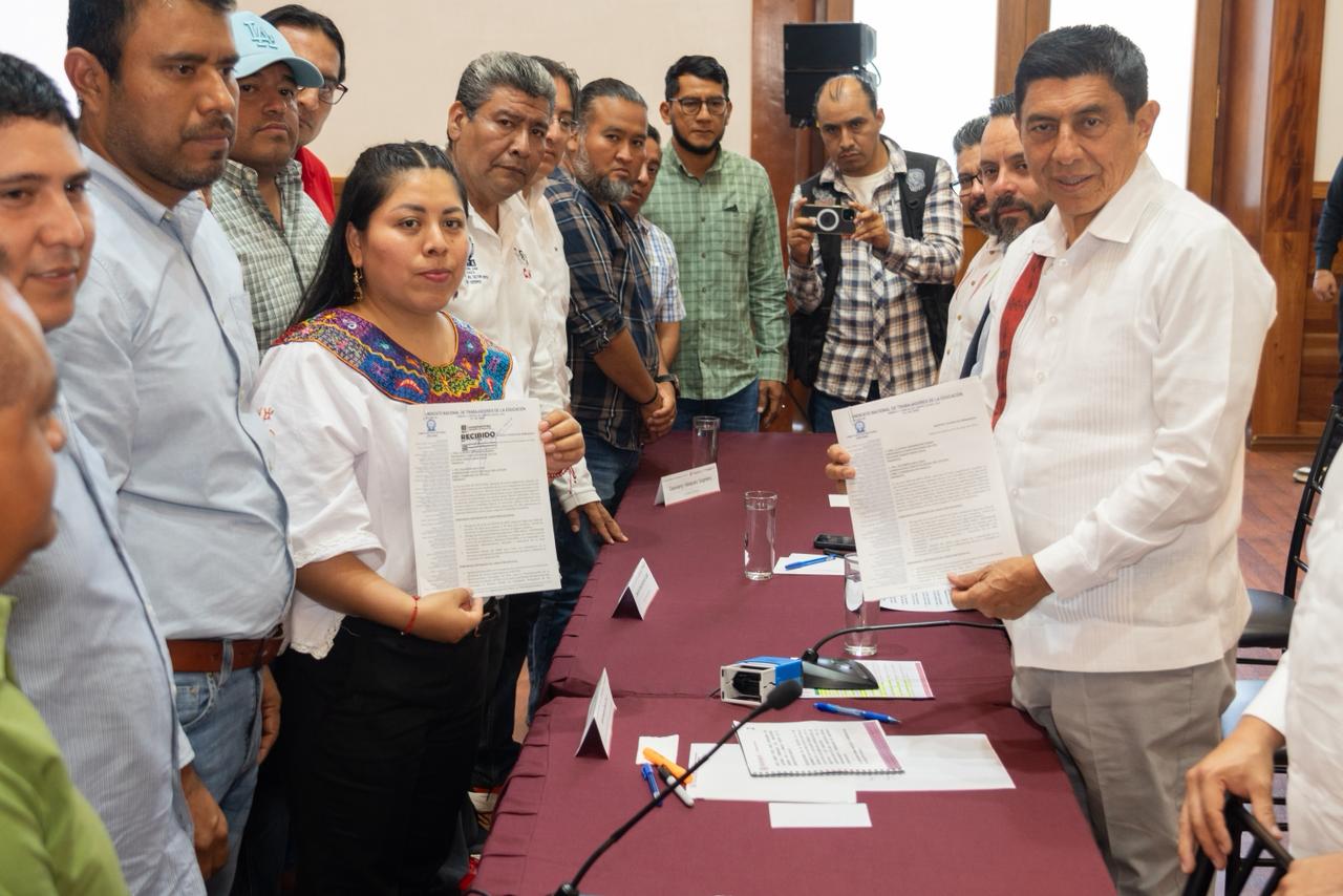 Con apertura al diálogo, Gobierno de Salomón Jara atiende necesidades de la Sección XXII