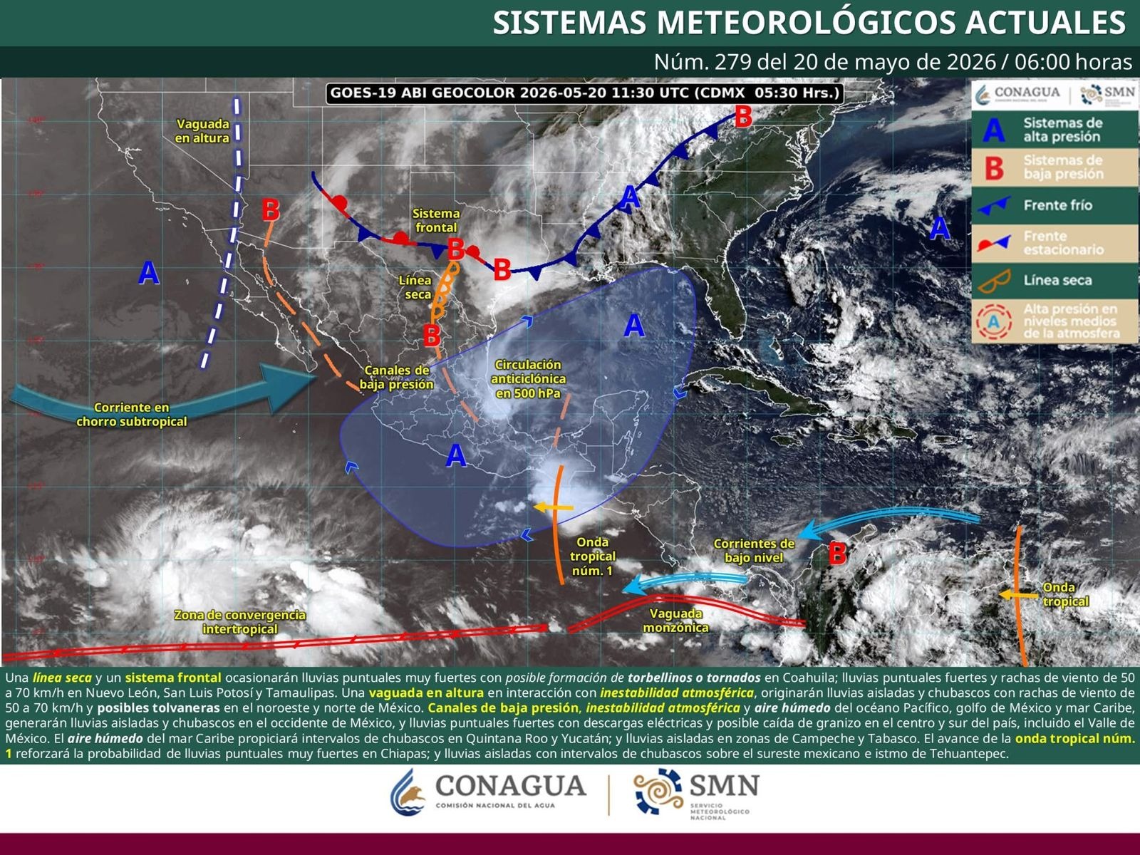 Se prevé ambiente extremadamente caluroso en la Costa, Istmo de Tehuantepec, Valles Centrales y Cuenca del Papaloapan