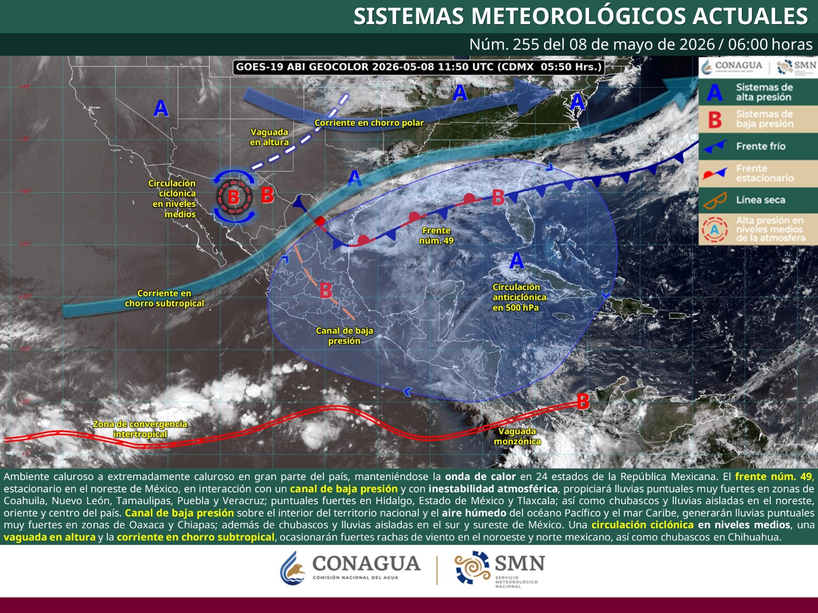 Se pronostican tormentas localmente fuertes en algunas regiones de Oaxaca: Protección Civil
