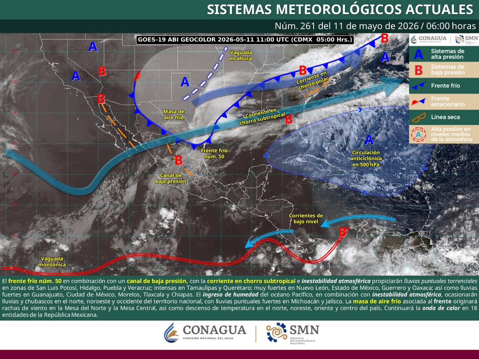 Se prevén tormentas eléctricas y ambiente caluroso en diversas regiones de Oaxaca