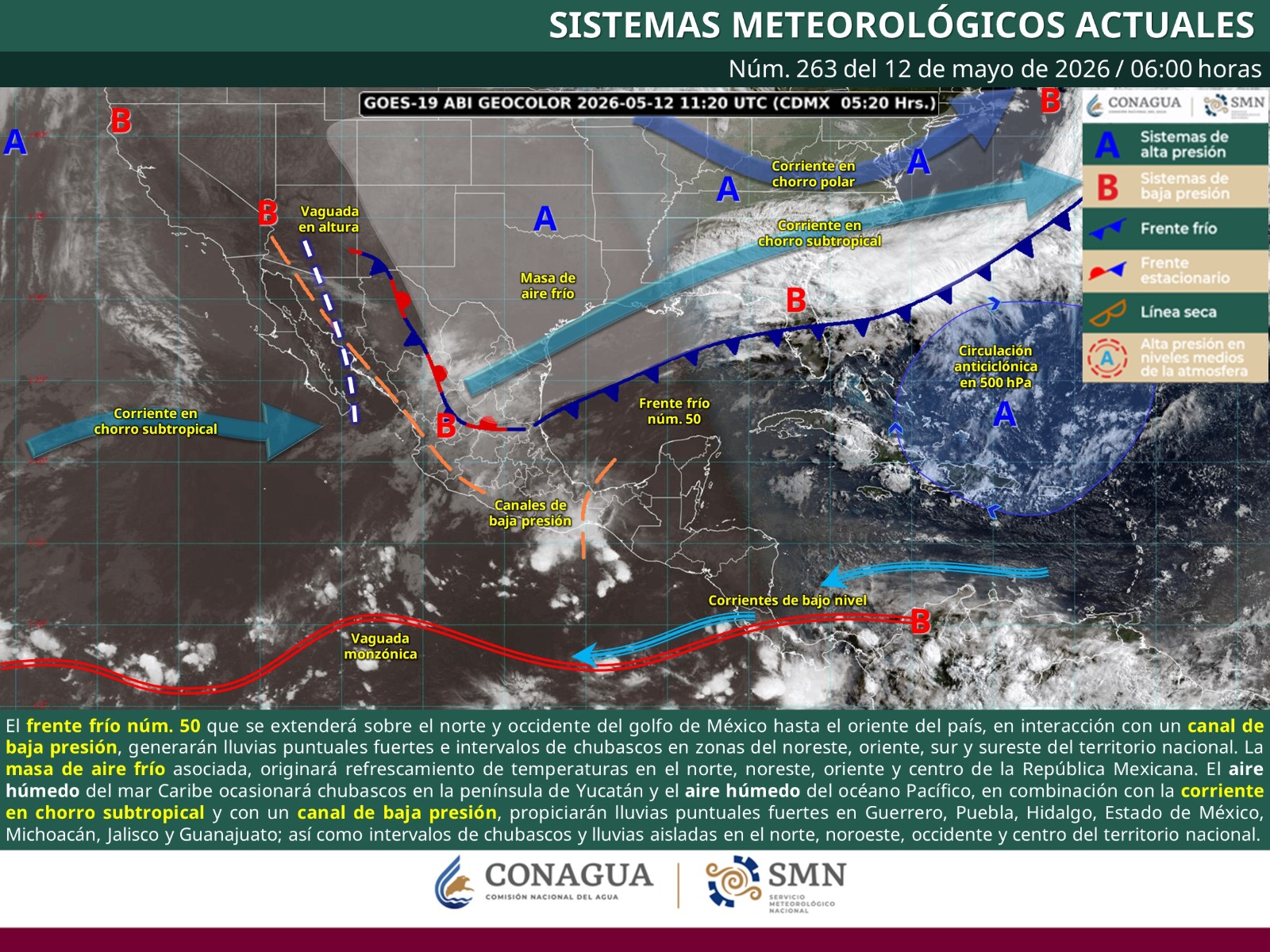 Prevén tormentas de corta duración con posible caída de granizo en Oaxaca