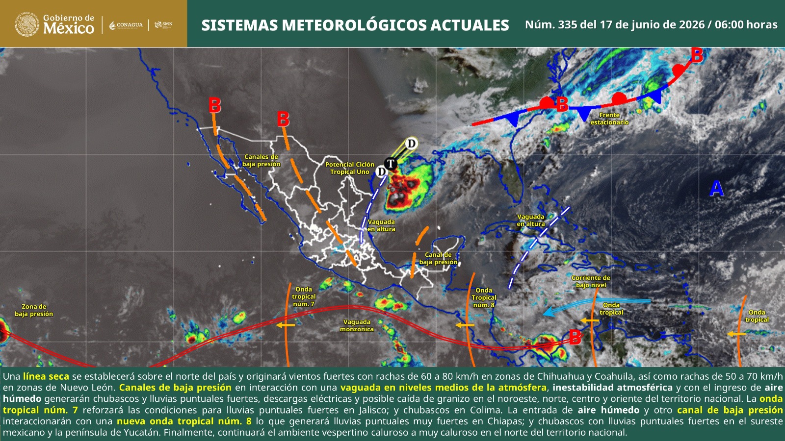 Inestabilidad atmosférica provocará periodos de sol y lluvias en gran parte de Oaxaca