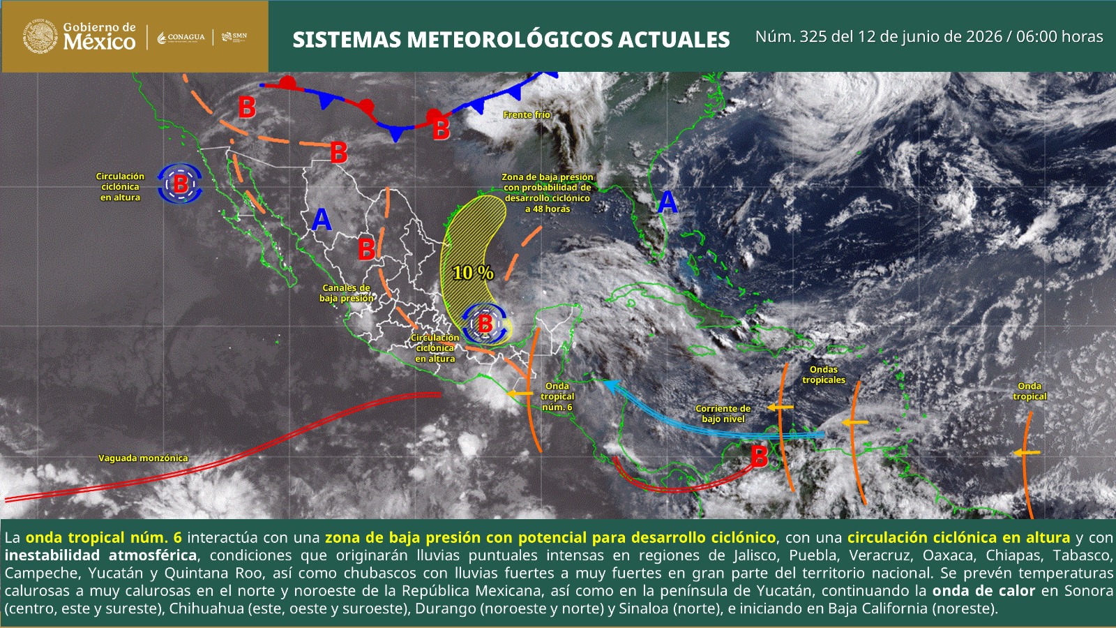 Se mantendrán condiciones para lluvias y tormentas vespertinas en territorio oaxaqueño