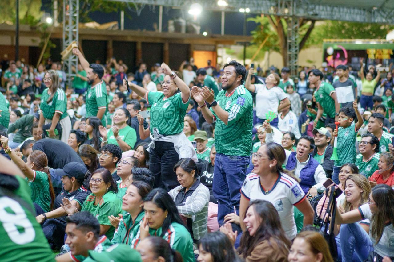 Celebra Oaxaca nuevo triunfo de México en el Mundial 2026 desde el Parque Primavera Oaxaqueña