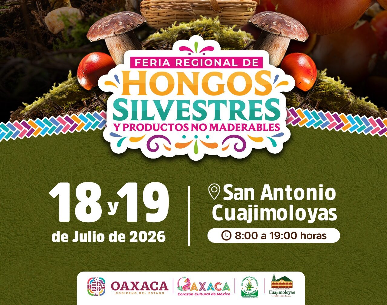 Vive en San Antonio Cuajimoloyas la Feria de los Hongos