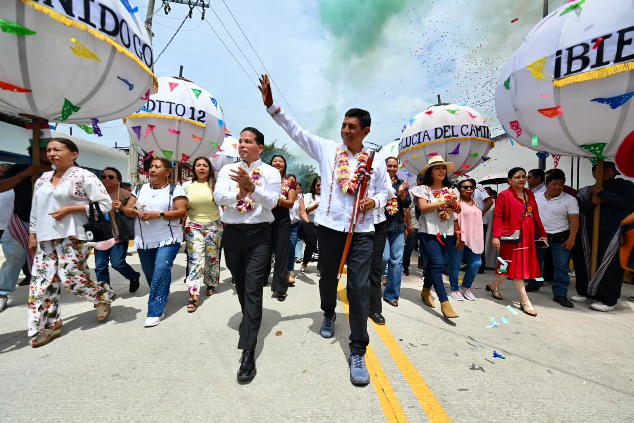 Inaugura Salomón Jara Avenida Lázaro Cárdenas en Santa Lucía del Camino que beneficia a más de 45 mil personas