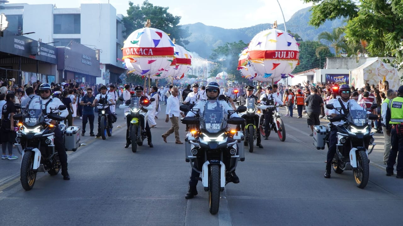 Reporta Gabinete de Seguridad saldo blanco tras concluir la Primera Calenda de las Culturas de la Guelaguetza 2026