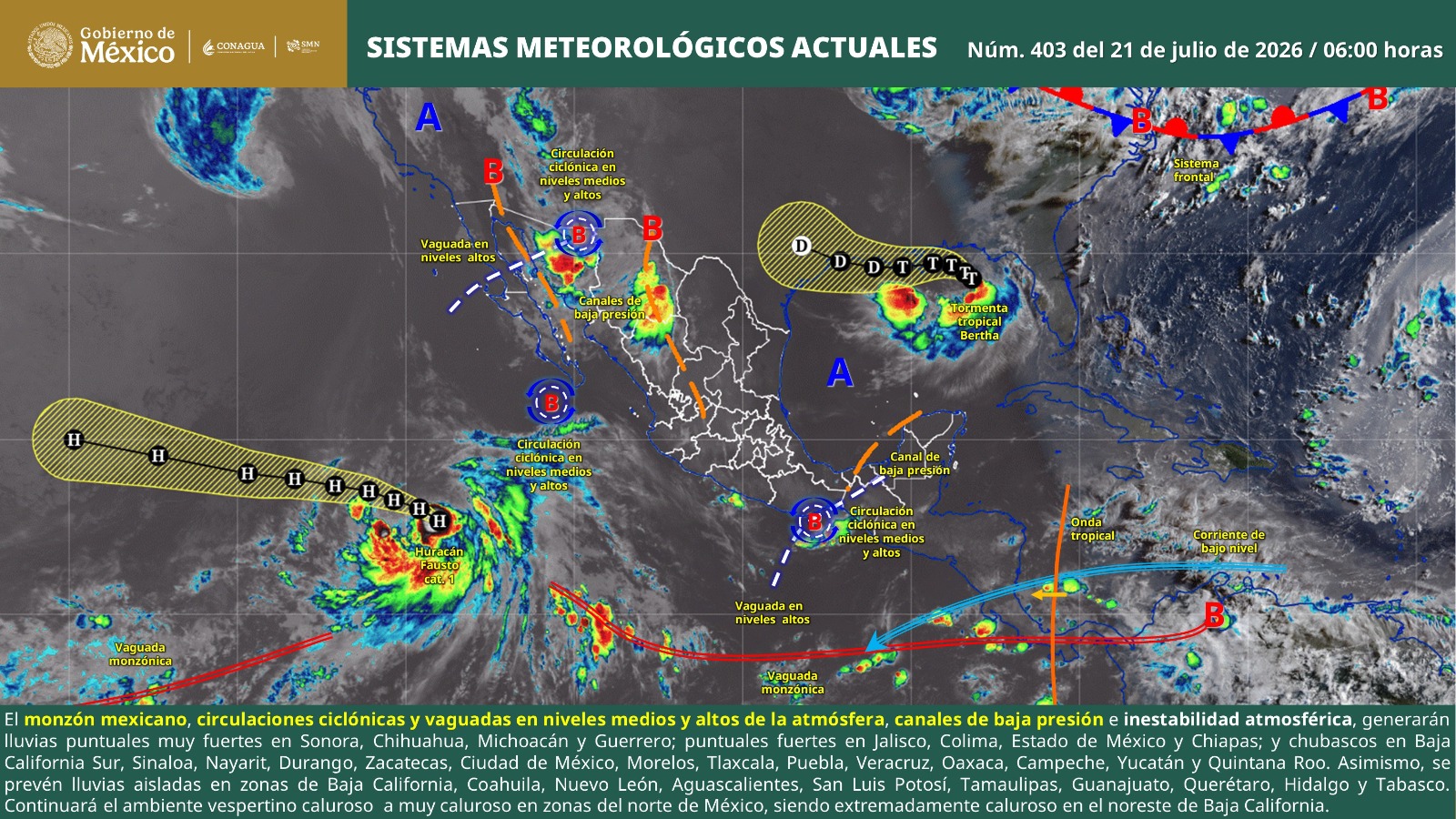 Pronostican aguaceros e incremento en las temperaturas en Oaxaca: CEPCyGR