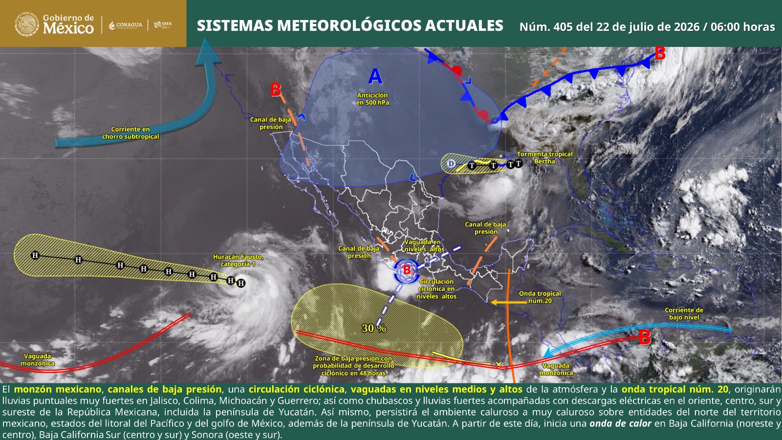 Se mantendrán condiciones estables con calor intenso y vientos fuertes en Oaxaca