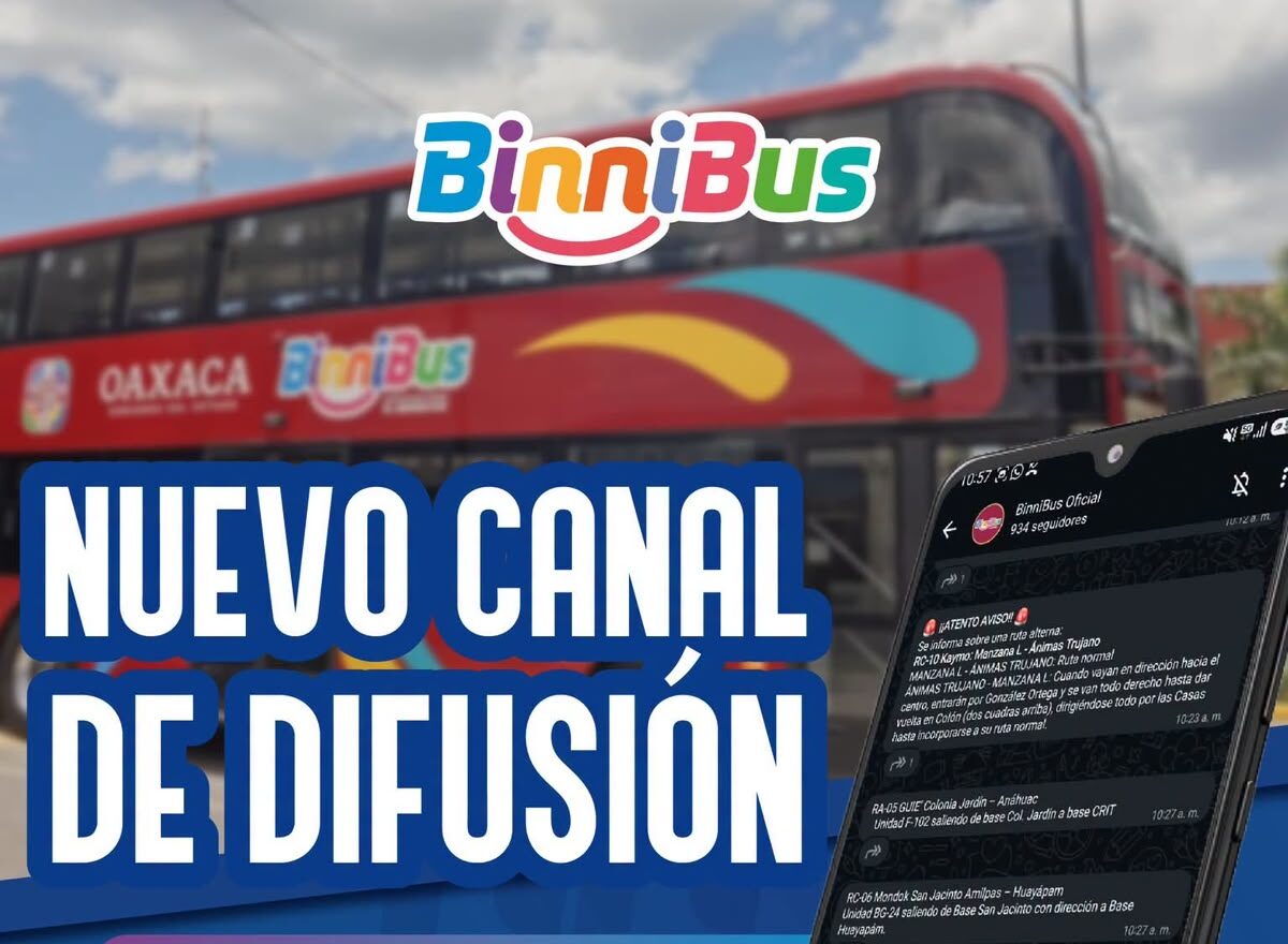 Renueva BinniBus su canal oficial de difusión de WhatsApp