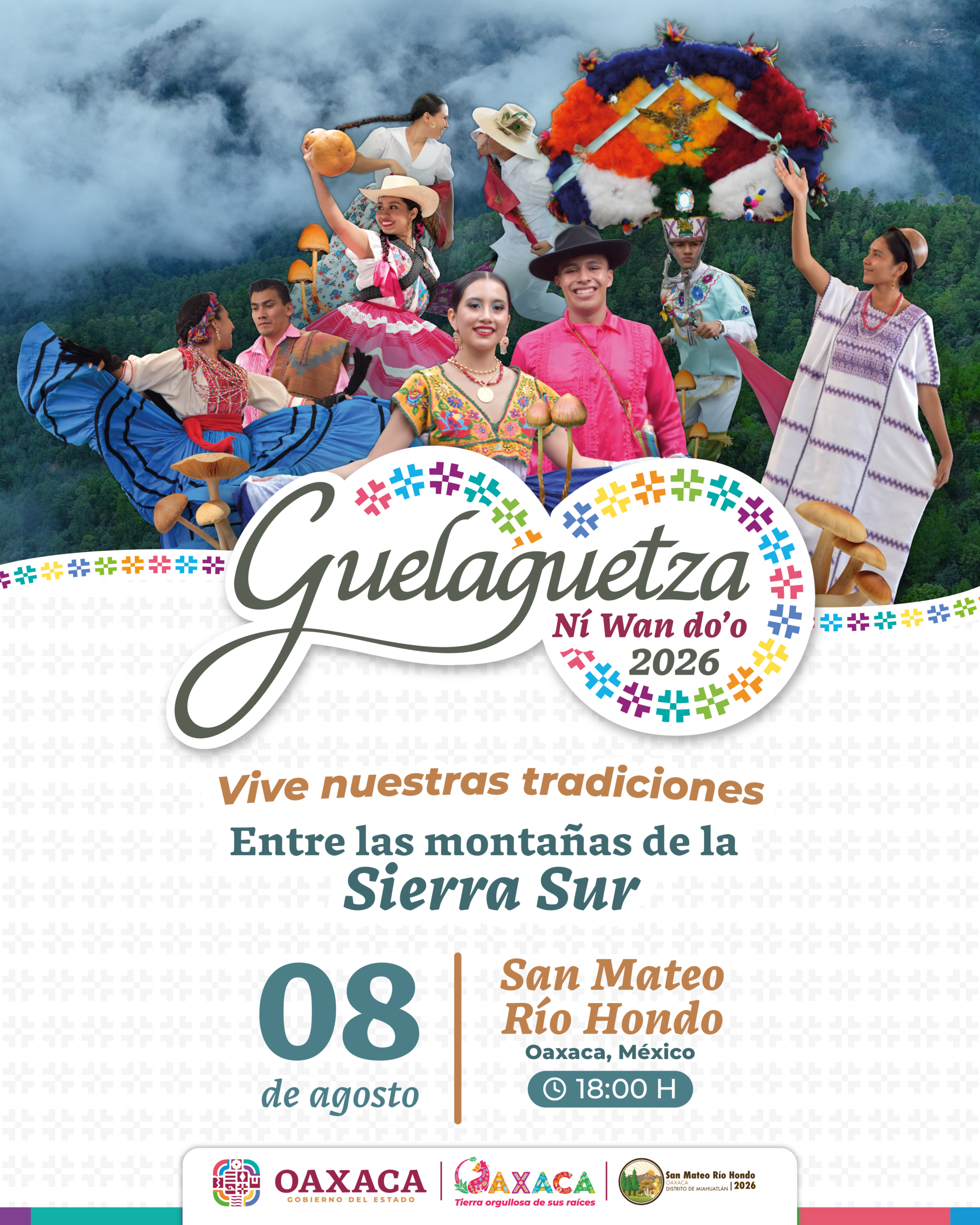 Se une la Sierra Sur para celebrar la Guelaguetza Ni Wan do’o 2026