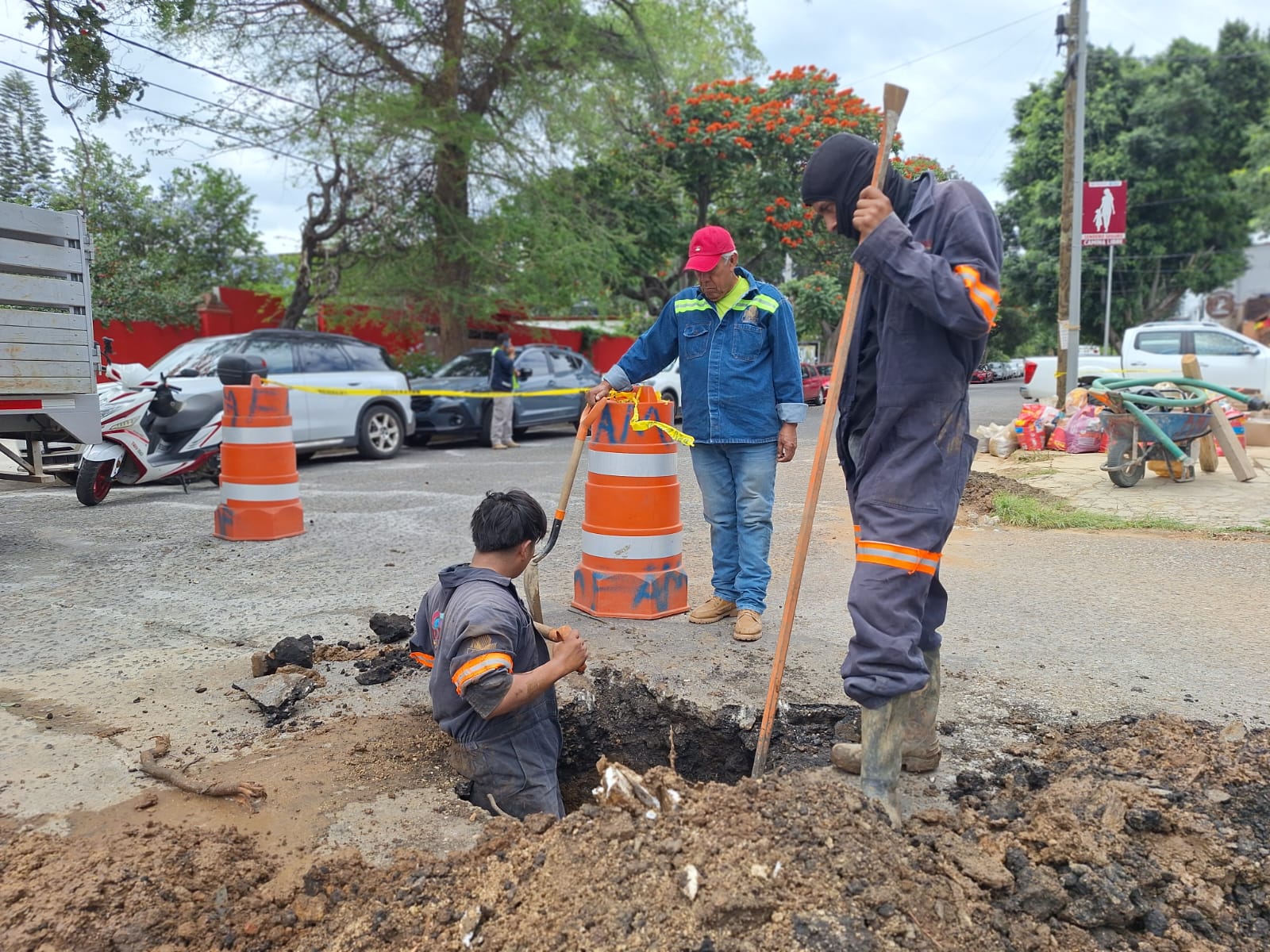 Por fugas en red hidráulica de la col. Reforma, suspenden Ceabien y Soapa suministro de agua potable