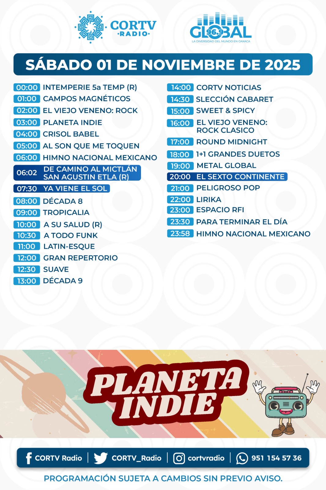 01 DE NOVIEMBRE DEL 2025