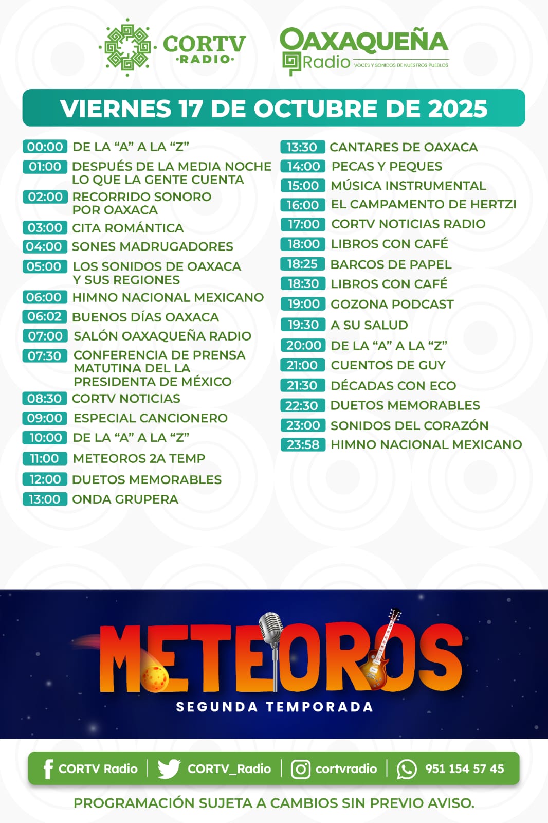 17 DE OCTUBRE DEL 2025