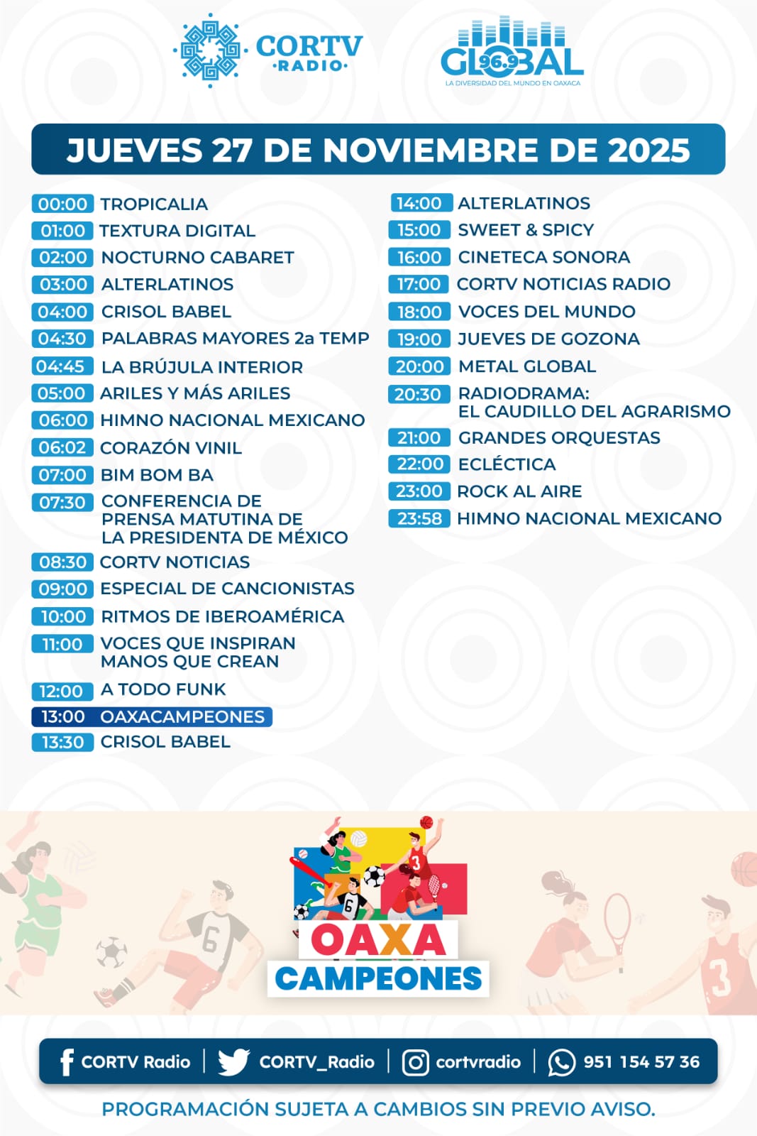 27 DE NOVIEMBRE DEL 2025