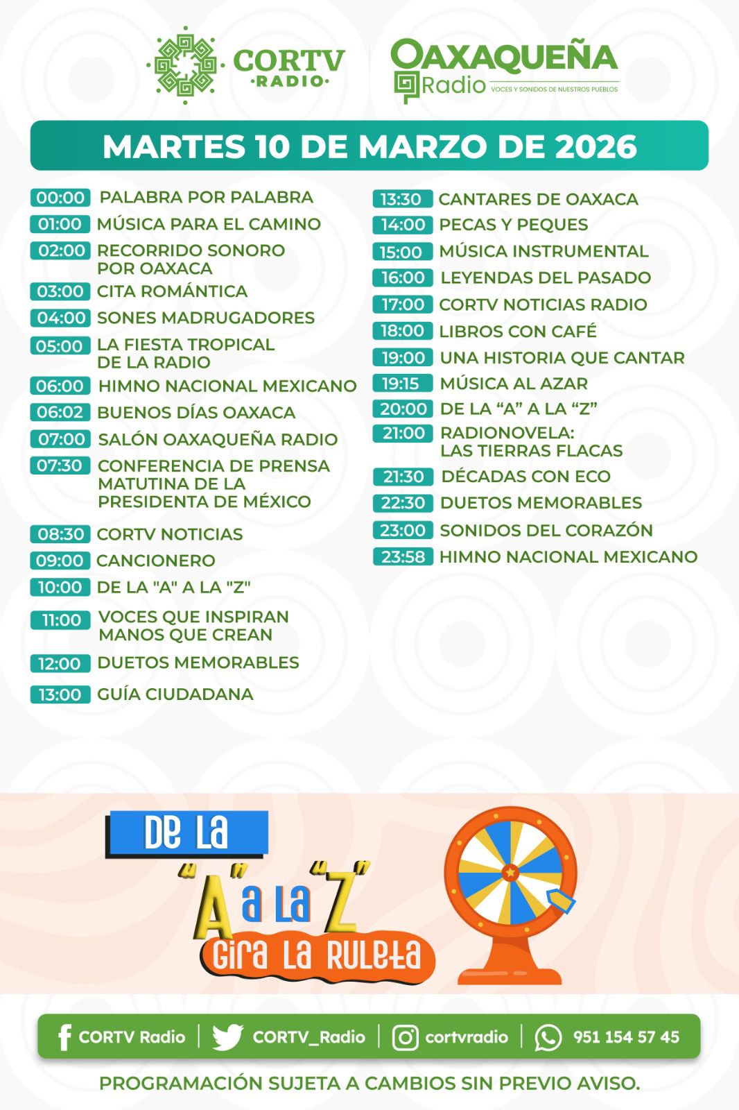 10 DE MARZO DEL 2026