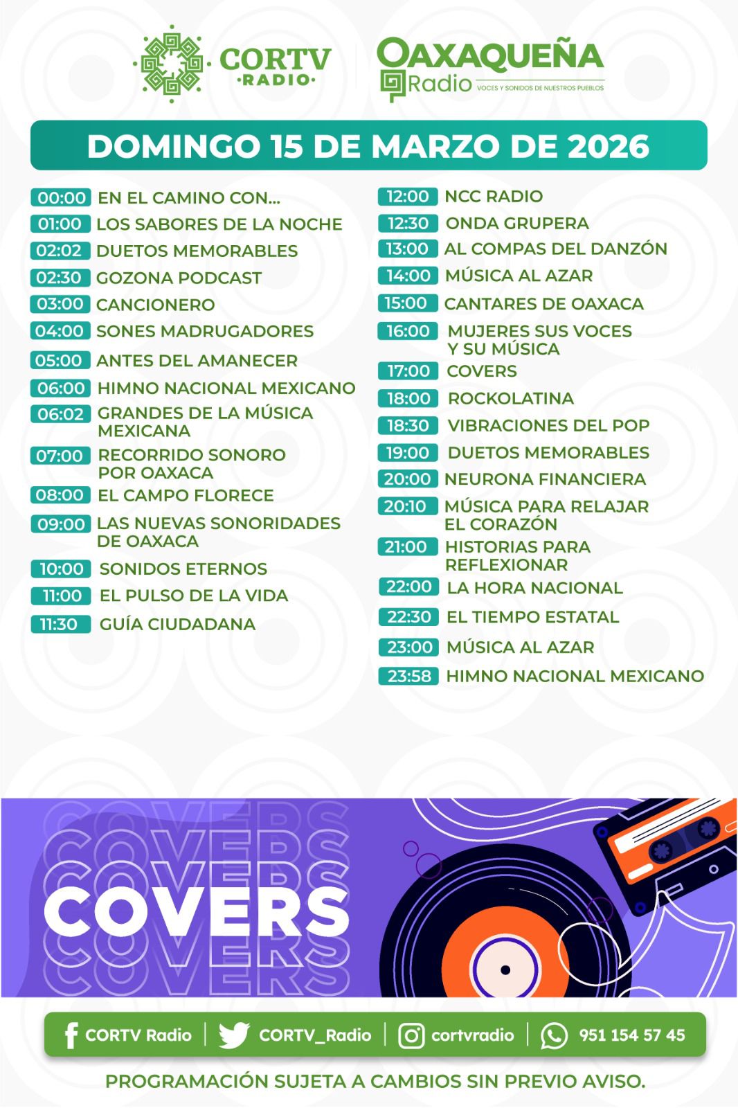 15 DE MARZO DEL 2026