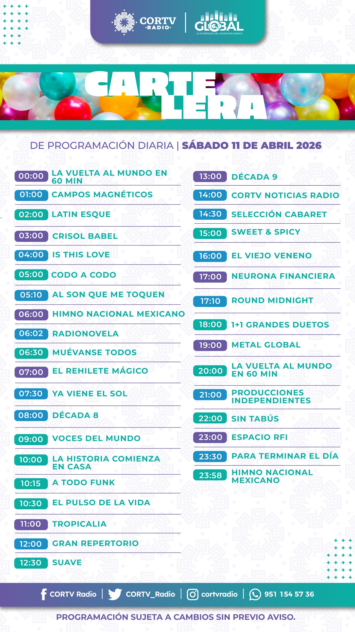 11 DE ABRIL DEL 2026