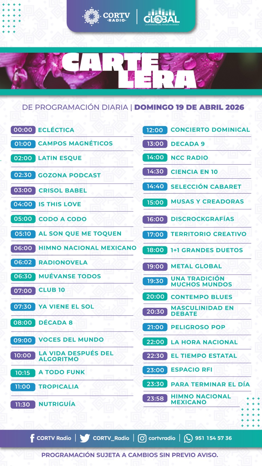 19 DE ABRIL DEL 2026