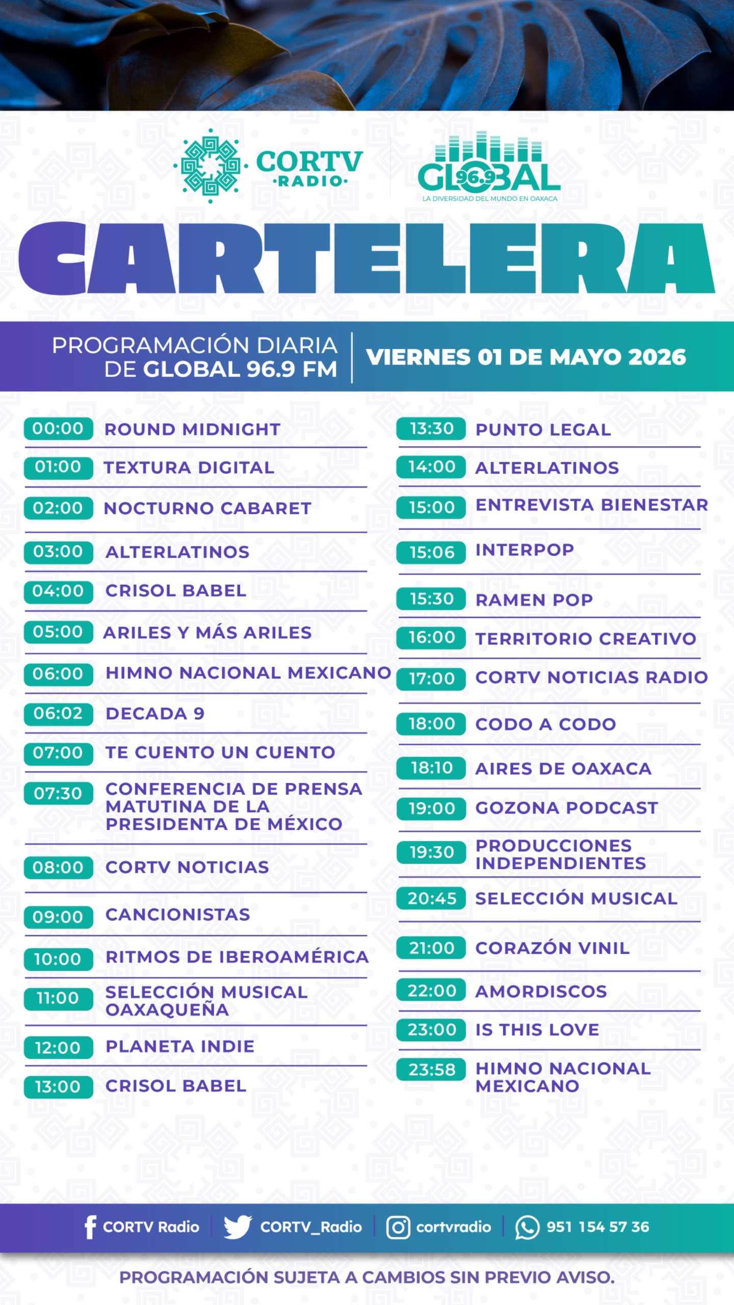 01 DE MAYO DEL 2026